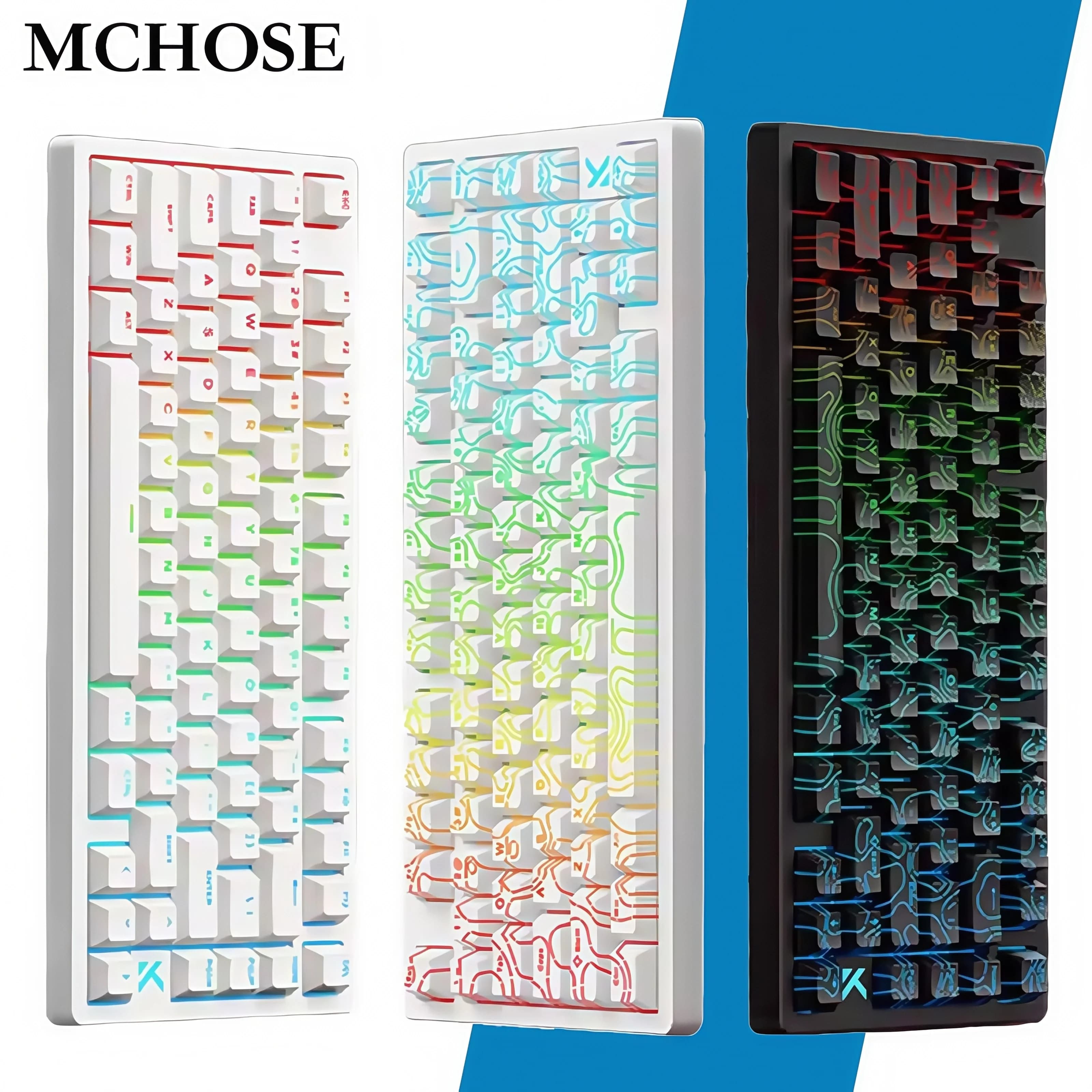 MCHOSE Jet 75 Magnetic Switch Gaming Keyboard Hall Effect Hot-Swappable Customized RGB Snap Tap 0.1ms Latency 8kHz Polling Rate