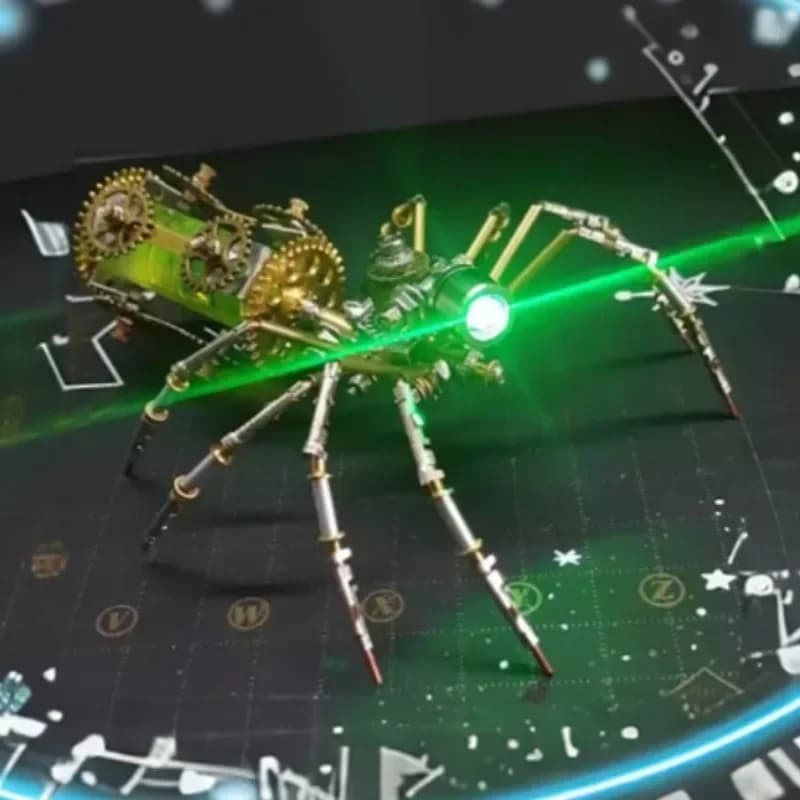 DIY Mechanical Spider Metal Model Kit 3D Puzzles Cyberpunk Insects Assembly Creative Handmade Metal