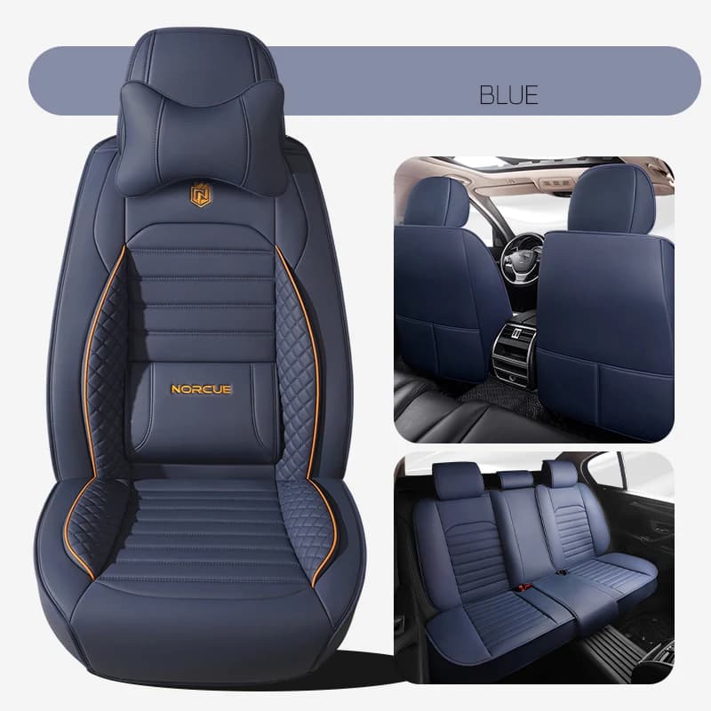 Full PU luxury car seat covers for Volwsagen VW Amarok Golf 4 5 6 7 8 Tiguan ID4 Polo interior car accessories