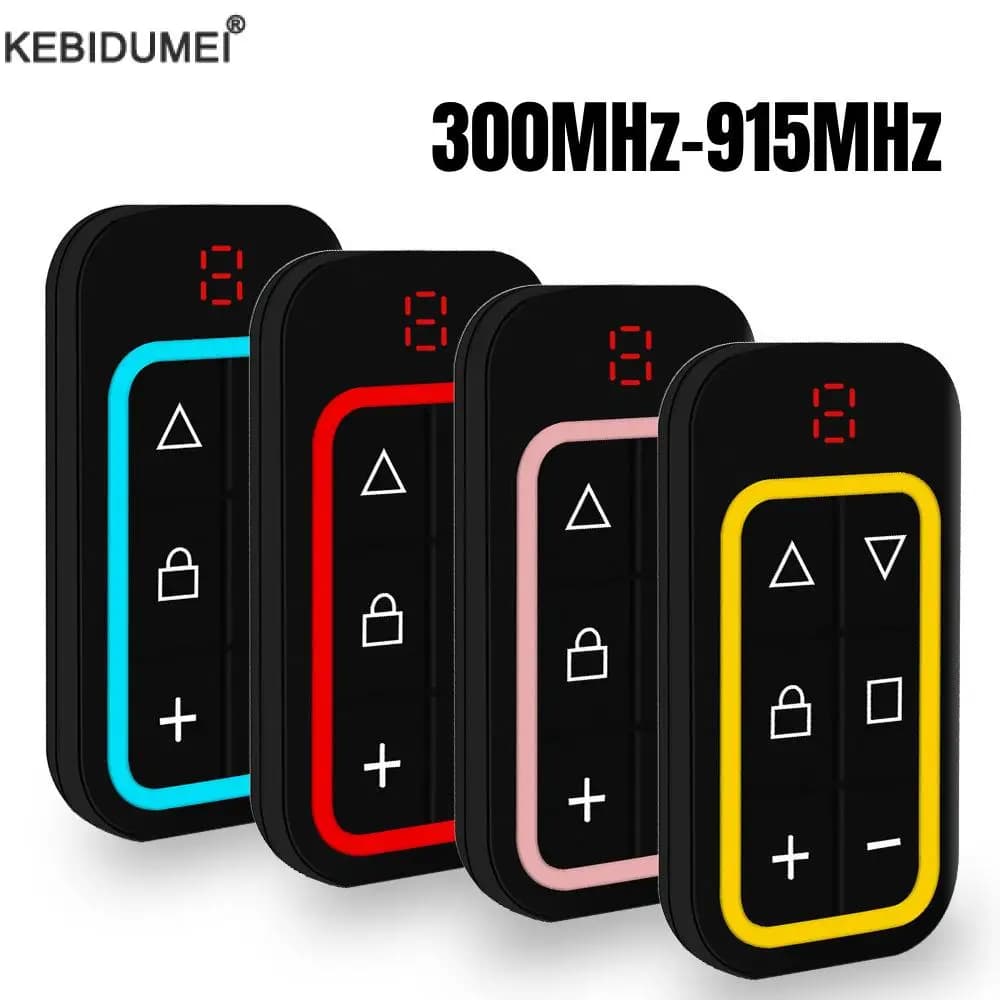 8 in 1 Garage A Distanza Multi Frequenza 300 MHz-915 MHz Ricaricabile Telecomando Apriporta Garage Comando Chiave Fob Trasmettitore