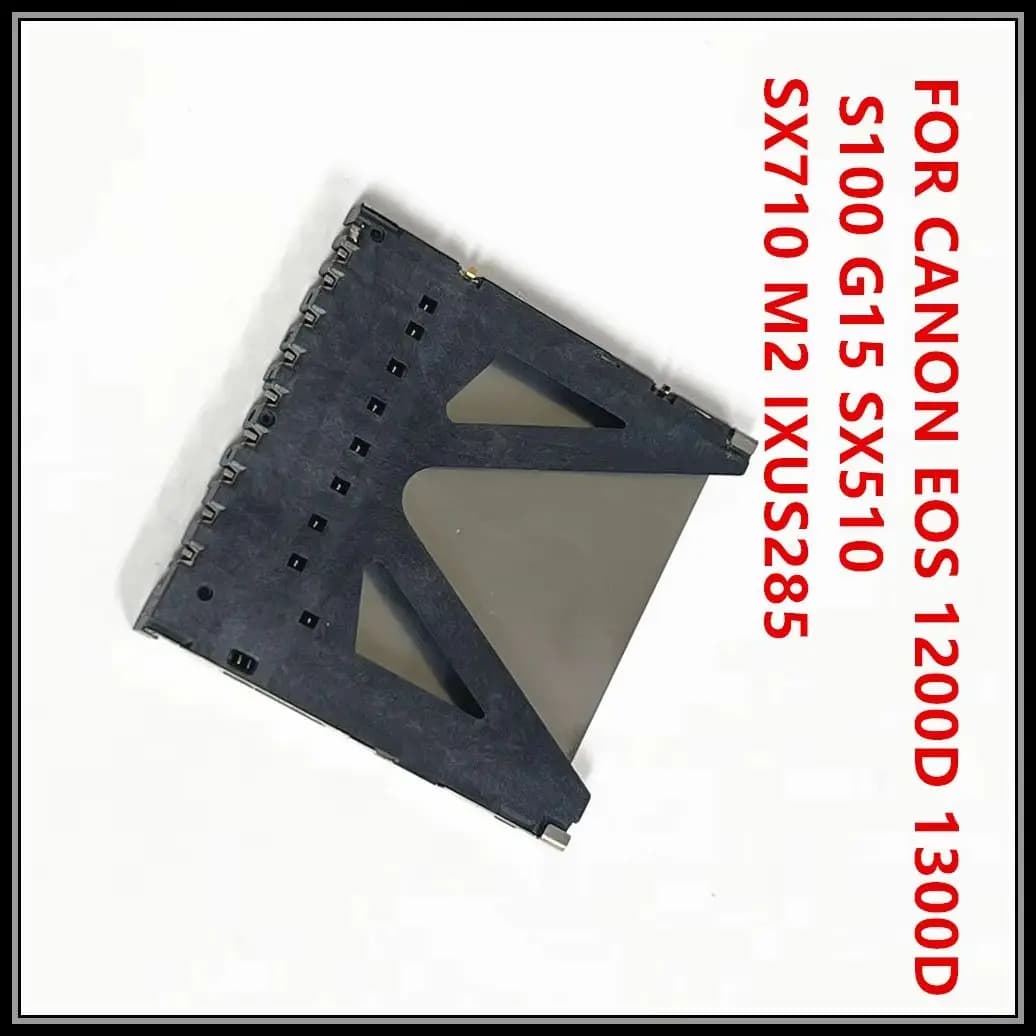 Per Canon Lettore di schede di memoria SD Supporto per slot per connettore 1300D S100 G15 SX510 SX710 IXUS285 M2 - Pezzo di ricambio per riparazione fotocamera