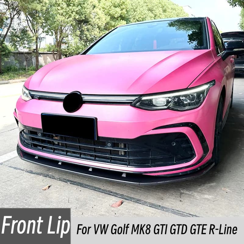 Per VW Golf MK8 Golf 8 GTI GTD GTE R-Line 2020-2023 auto paraurti anteriore Lip Splitter diffusore Body Kit Spoiler Trim