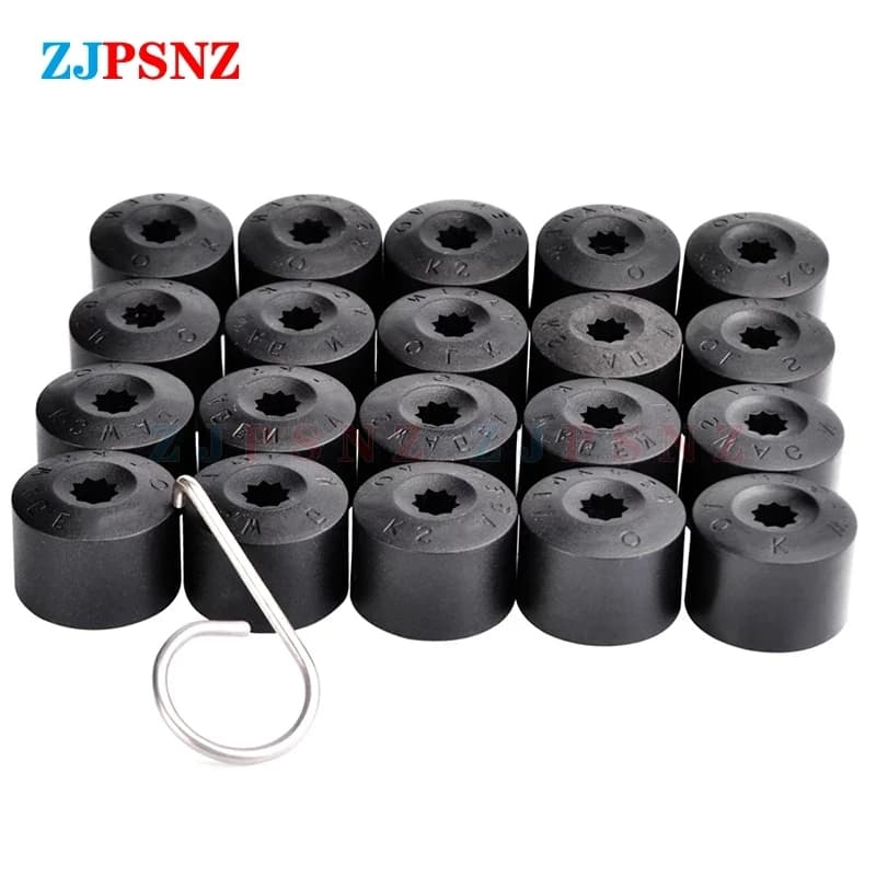 17mm Car Pneumatic Bolt Bolt 17mm Wheel Cover Auto Deck Bolt Pneumatic Screw Cap Waterproof Anti Rust Protection Caps