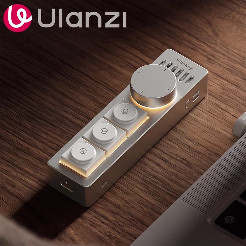 Ulanzi AU05 Vibe Key AI Voice Input Keypad for AI Vibe Coding Voice Command Controller for ChatGPT Gemini Claude Workbuddy
