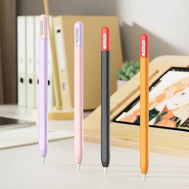 Custodia in silicone per Apple Pencil 3, cover protettiva USB-C per iPad Pencil, impugnatura per penna touch, custodia portatile per stilo