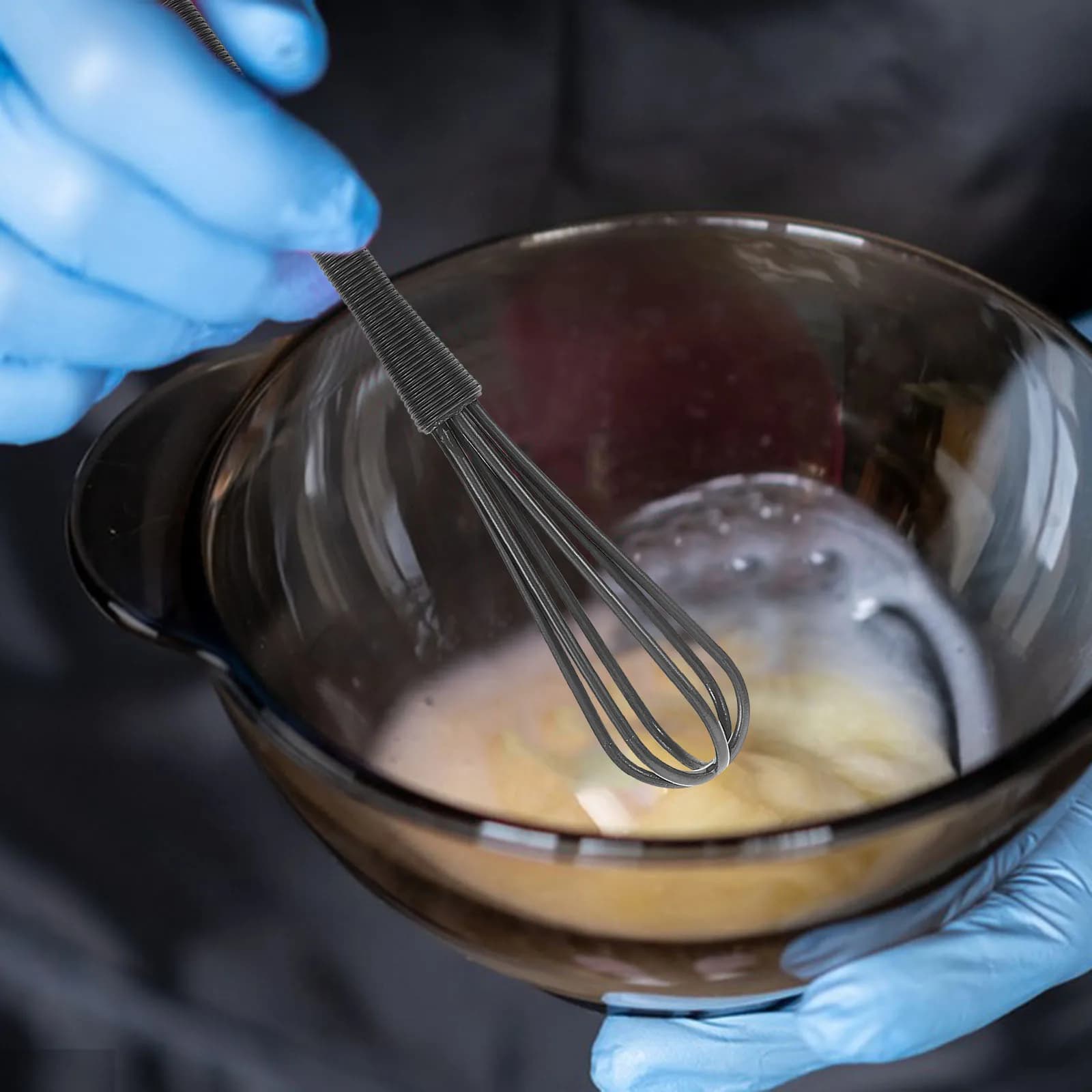 5 pezzi mini fruste per la miscelazione di tinture per capelli agitatore in plastica gadget da cucina frullatore per crema all'uovo set di miscelazione versatile