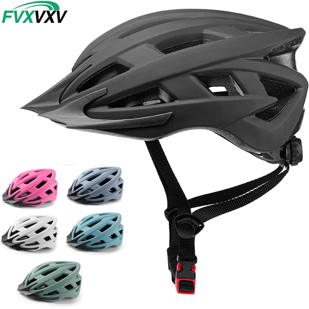 Casco da Bicicletta per Uomo e Donna - Casco Leggero e Confortevole Regolabile per Ciclisti di Montagna e Strada