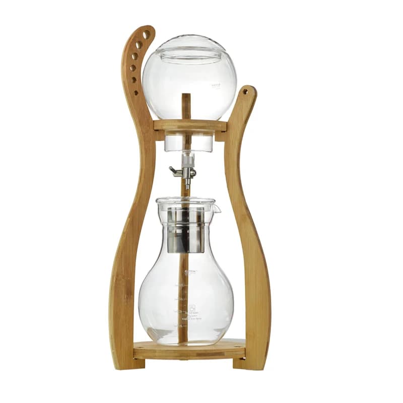 Summer Bamboo Pillar vetro borosilicato 600ml Iced Dutch Barista Coffee Maker accessori