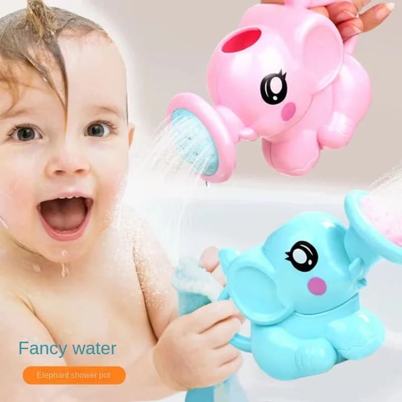 Bath Toy Plastic Kettle Bath Shower Tool Baby Bathroom Toy Elephant Watering Pot Bath Toy for Children Summer Bath Sprinkler