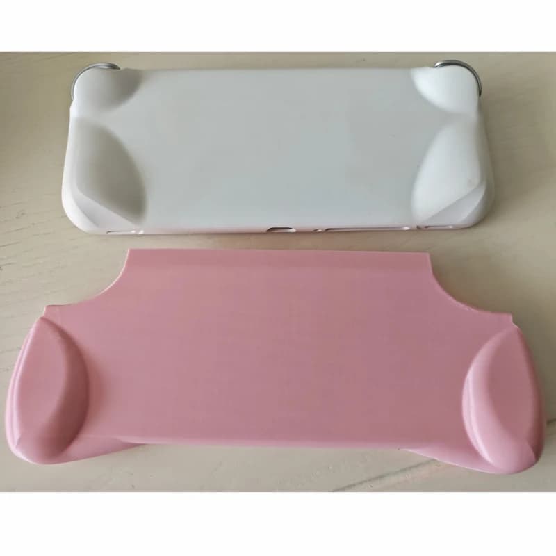 Per Ayaneo Pocket S Custodia portatile ergonomica con impugnatura per controller stampata in 3D rosa/bianco