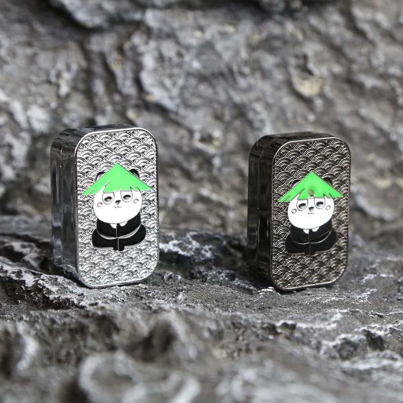 Kung Fu Panda EDC Diapason a posizione infinita Cursore magnetico Metallo EDC Fidget Slider Giocattolo antistress Giocattoli da scrivania