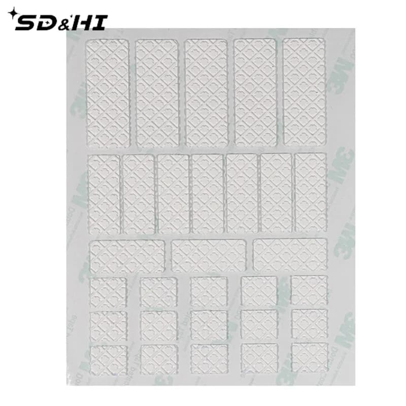 Adesivo per mouse stile universale antiscivolo fai-da-te Gioco wireless Nastro adesivo per impugnatura per mouse a prova di sudore Resistente all'usura PC Desktop Laptop