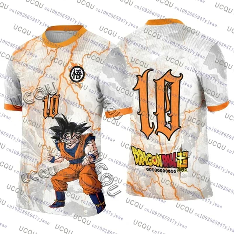 Maglia Sportiva 2026 Anime Giapponese Bandai Cosplay Edizione Speciale Dragon Ball Uomo/Donna Oversize Asciugatura Rapida