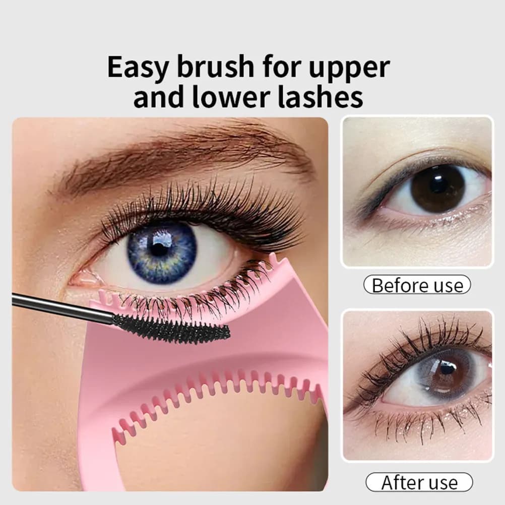 2 Pezzi Stencil in Silicone per Eyeliner, Strumento Guida Trucco Morbido Riutilizzabile, Applicatore per Sopracciglia, Ombretto e Rossetto, Accessori per Trucco e Bellezza