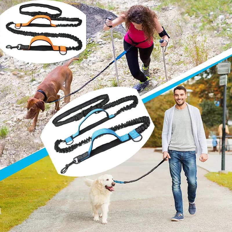 Guinzaglio per Cani a Mani Libere per Passeggiate e Corsa, Cintura Elastica Retrattile, Corda di Trazione per Cani per Corsa e Passeggio, Prodotti per Animali Domestici
