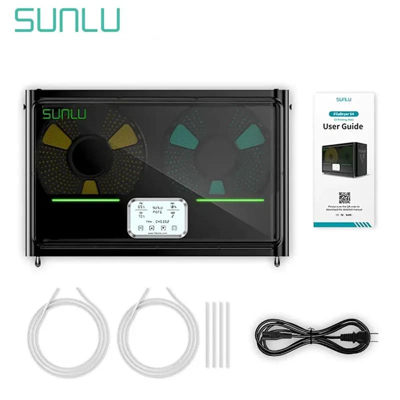 SUNLU S4 Filament Dryer Box Compatible with PLA,PETG,ABS,TPU,PA 4 Rolls 1KG 1.75/2.85/3MM Filament Easy Operation And Fast Ship