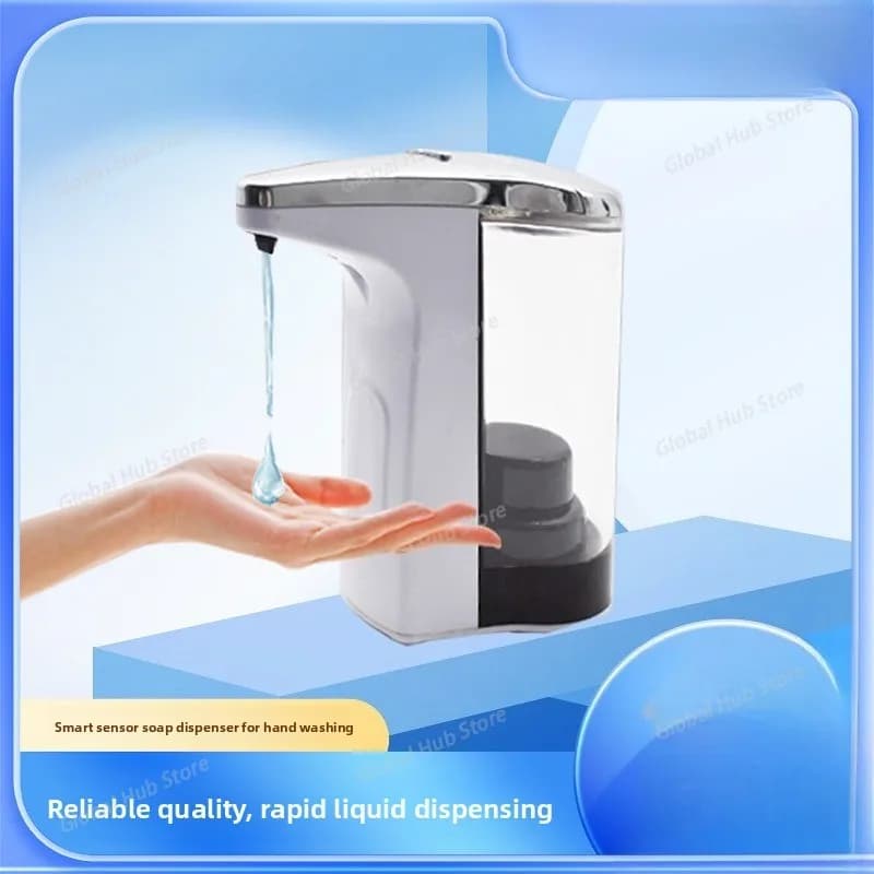 Dispenser automatico di sapone Pompa con sensore compatto Erogazione di sapone regolabile Controllo del volume Funziona a batteria per WC da cucina
