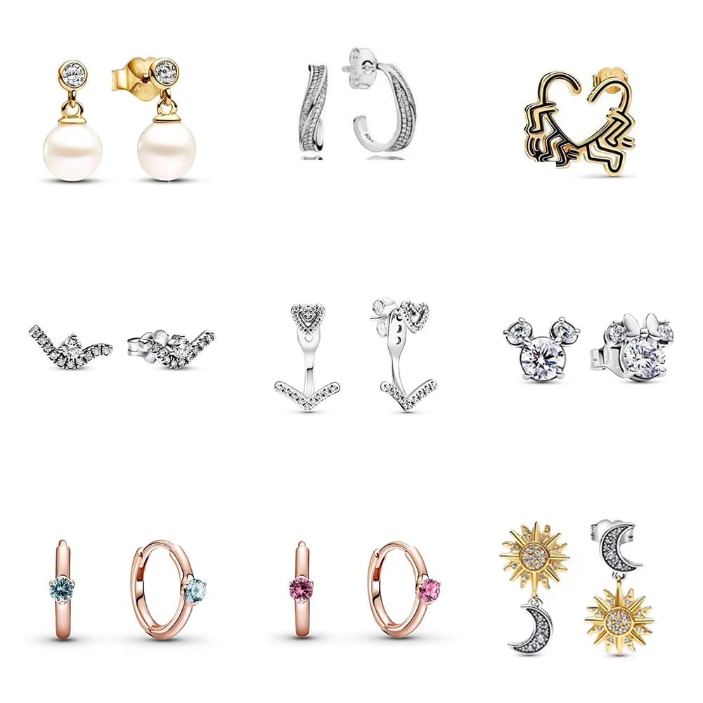 Nuovi orecchini in argento con perle imitazione, accessori alla moda, regali romantici e personalizzati per le donne