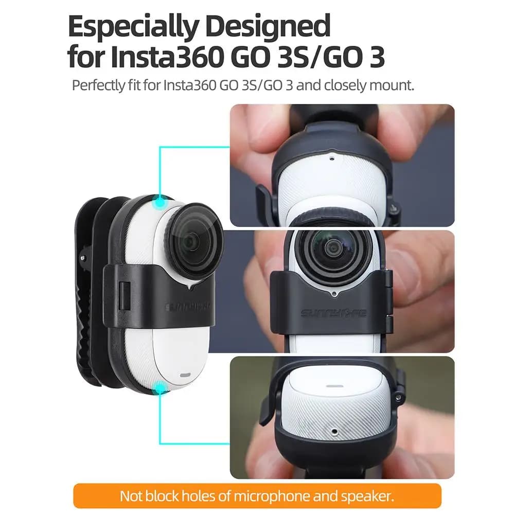 Magnetic Backpack Clip for Insta 360 Go 3 Support Bracket for Magnetic Support Action Camera Action 4 Accessories U7B0