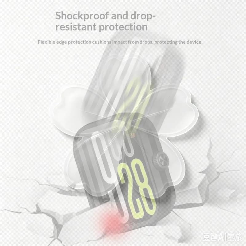 Protective Case For Watch 5 With Built-in Tempered Glass Screen Protector Ultra Thin Anti Cover