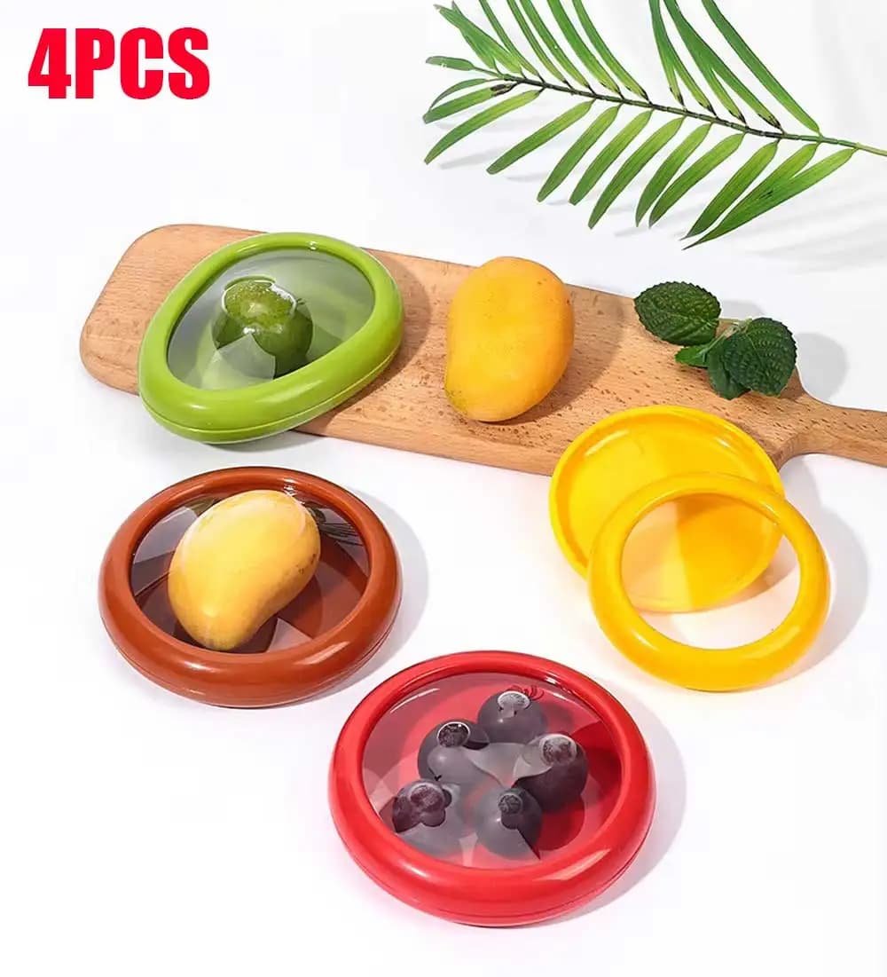Scatola di immagazzinaggio fresca sigillata riutilizzabile trasparente per frutta e verdura trasparente per frigorifero Scatola sigillata portatile per frutta e verdura