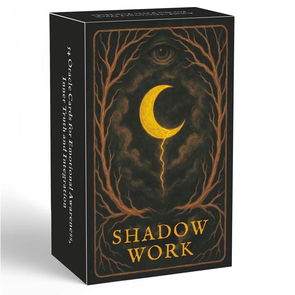 54 set, oracolo da lavoro riflettente con ombra lunare 13x8 cm, gioco di percezione emotiva con autoscoperazione, giochi di carte di guida spirituale