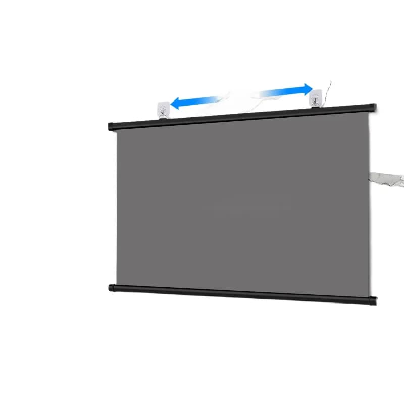 Schermo di proiezione anti-luce per uso domestico Staffa da parete senza perforazione da 100 pollici Proiettore di proiezione diretta diurna ad alta definizione 4K