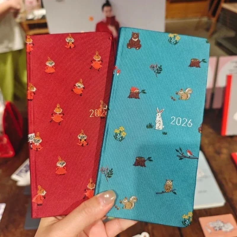 M-Moomins Ins‑Style High‑Appearance Animal Series Notebook Exquisite Journal Planner Student Daily Diary & Hand Account Book