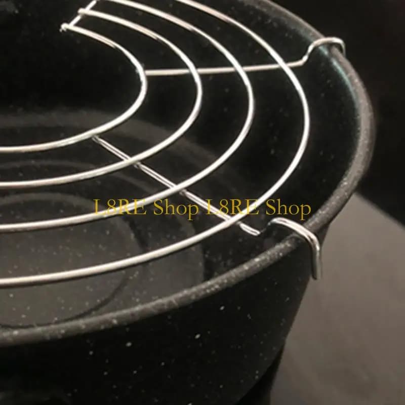 L8RE Cremagliera per vapore in acciaio inossidabile Scarico per filtro olio Utensili da cucina Multifunzione