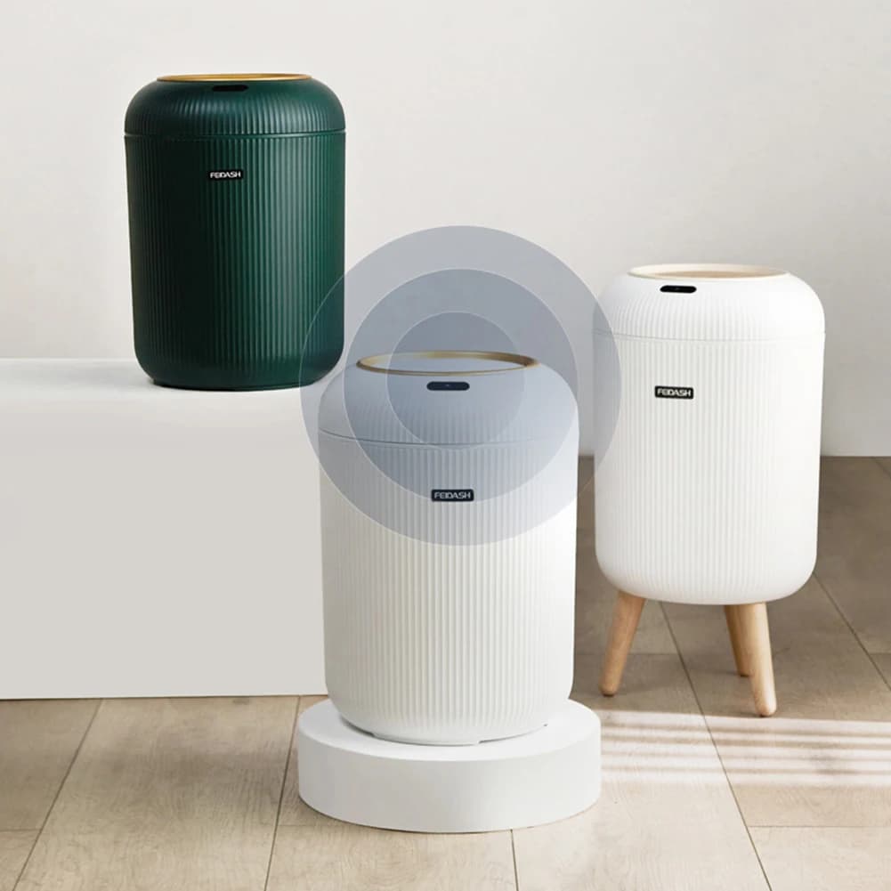 Cestino della spazzatura da 9,5 l/10 litri con coperchio sensore automatico distributore di pattumiera cestino elettrico per cucina/camera da letto/soggiorno/ufficio