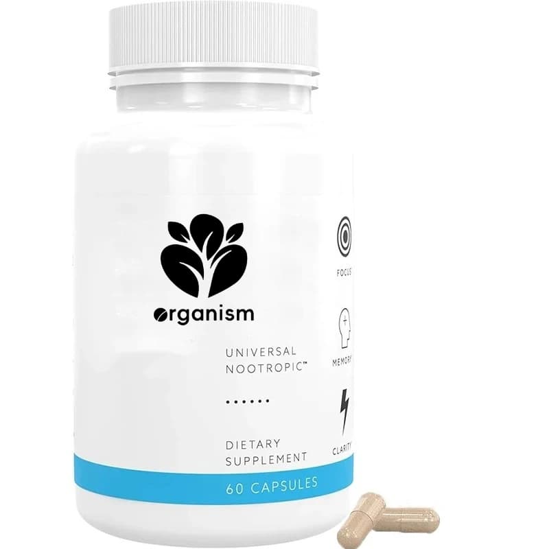 Brain booster supplement for Focus, Memory, Energy - 60 capsules - Vegetable-based memory vitamins and natural source for better
