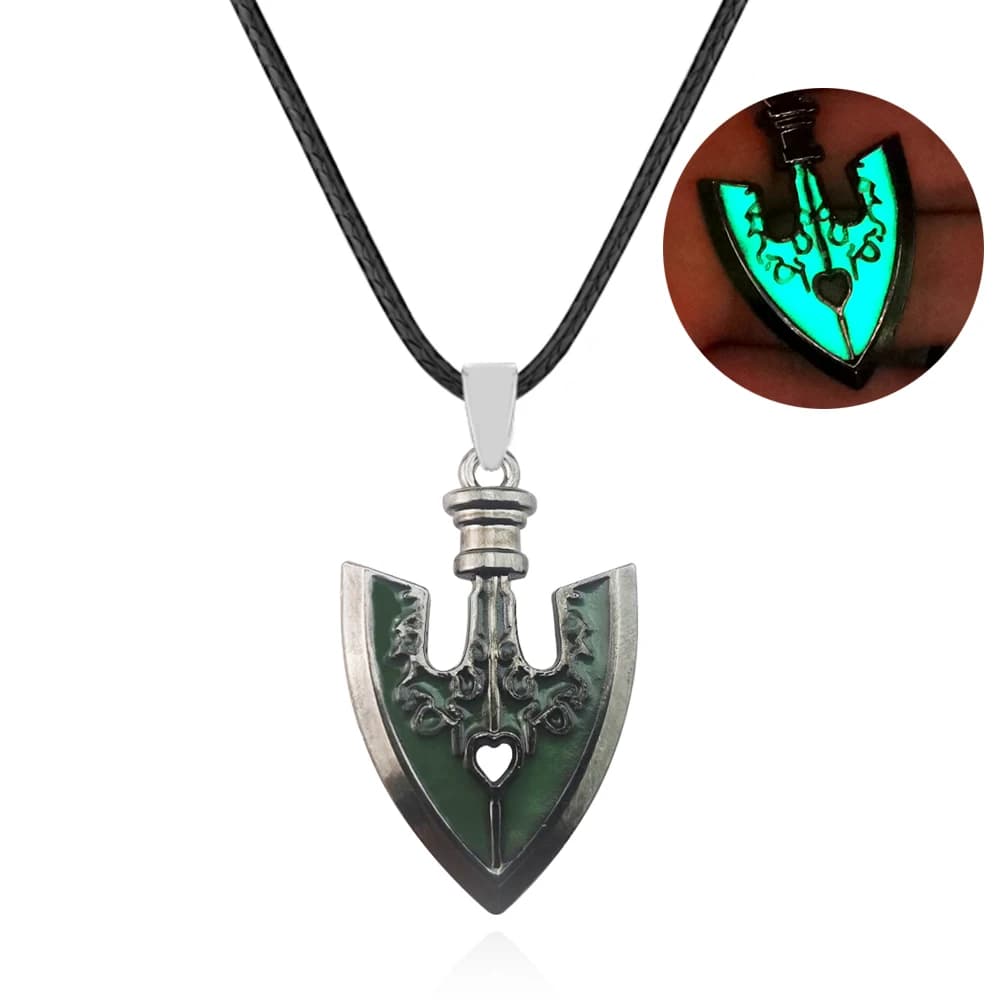 New Anime Bizarre Adventure collana Luminous Kujo Jotaro Arrow Metal Pendant Chain Choker portachiavi Charm Gifts Jewelry for Fans