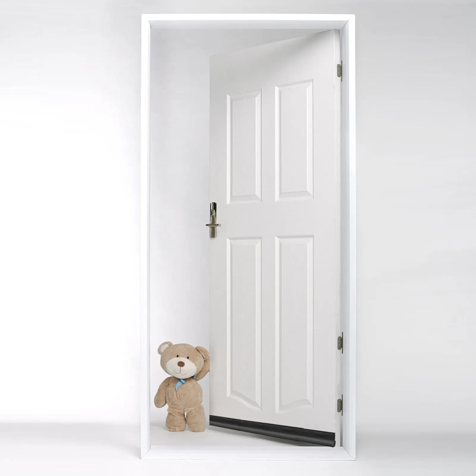 1 Pezzo Striscia Sigillante Antivento per Porta, Guarnizione Inferiore Resistente all'Usura, Isolante Acustico Autoadesivo per Casa