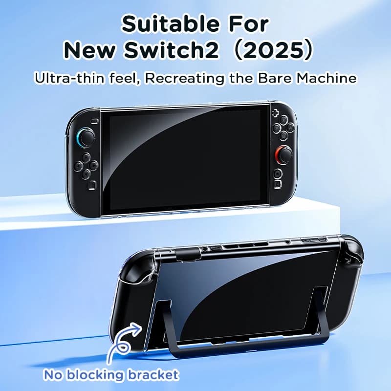 1 pz Custodia protettiva trasparente per interruttore compatibile con il nuovo Switch2 2025 da 7,9 pollici/Switch NS/Switch OLED/Switch Lite