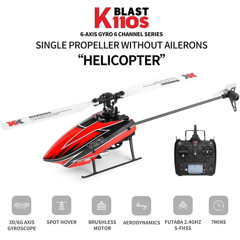 WLtoys K110s elicottero BNF RTF 2.4Ghz Brushless 6CH 3D 6G giroscopio Flybarless altitudine tenere aereo RC per giocattoli regalo amico