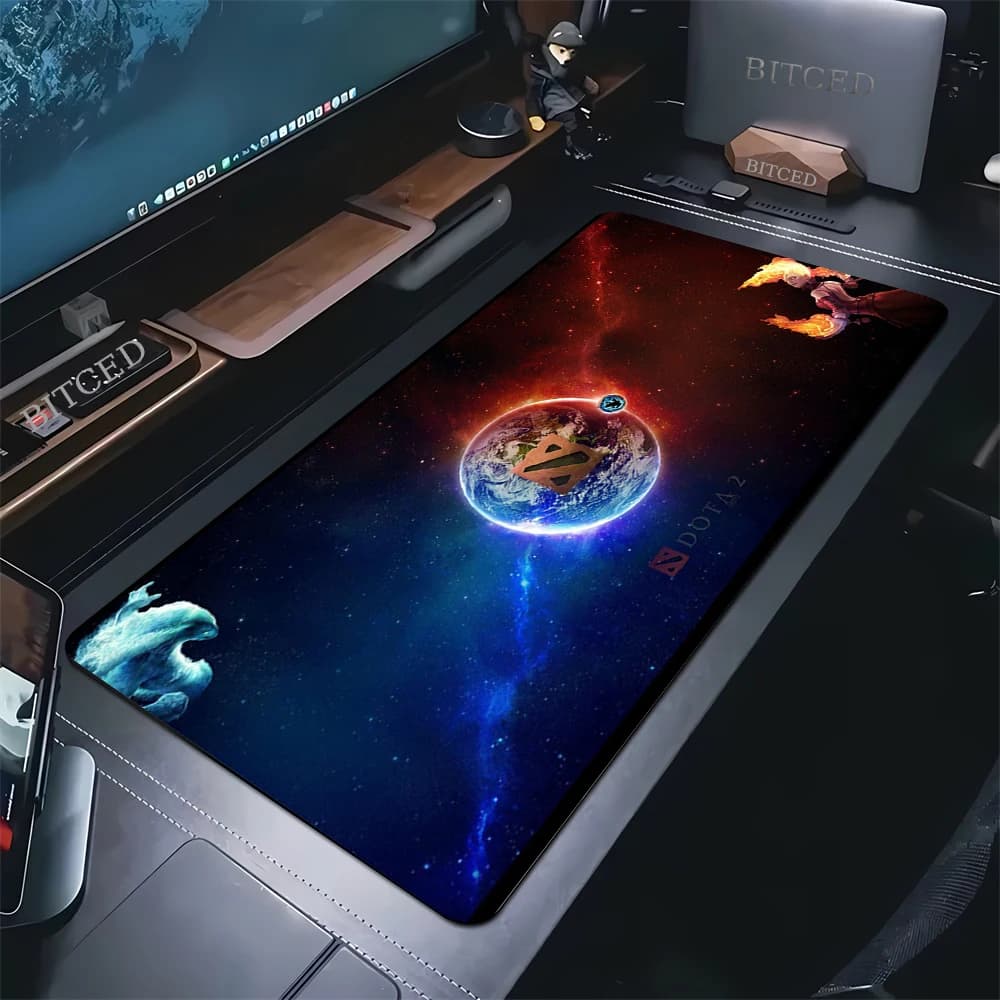 Tappetino per Mouse XXL DOTA2, Mousepad Esteso, Accessori per Computer da Ufficio, Tappetino da Scrivania Durevole, Antiscivolo in Gomma e Tessuto, Pad per Tastiera