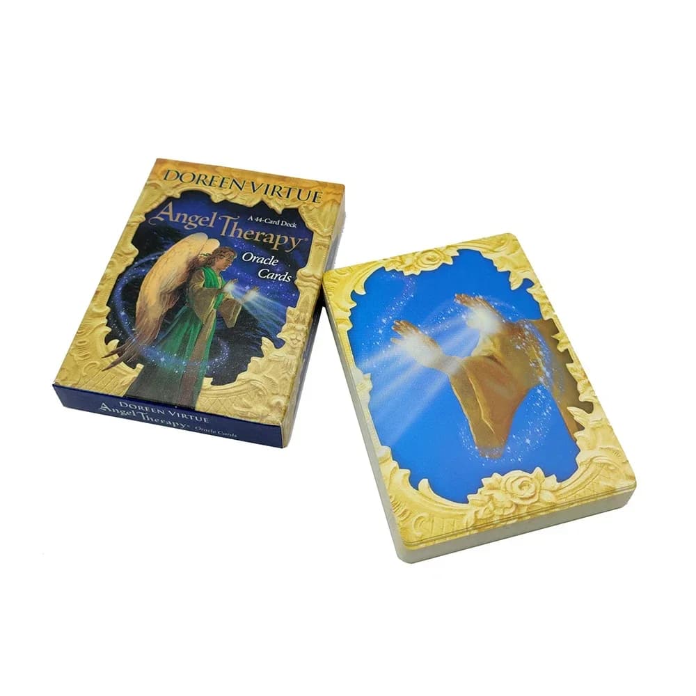 NUOVE Nuove carte Oracle Terapia per Principianti con Guida Arcangelo Oracle Deck Doreen Virtue Divinazione Carte Tarocchi Libro