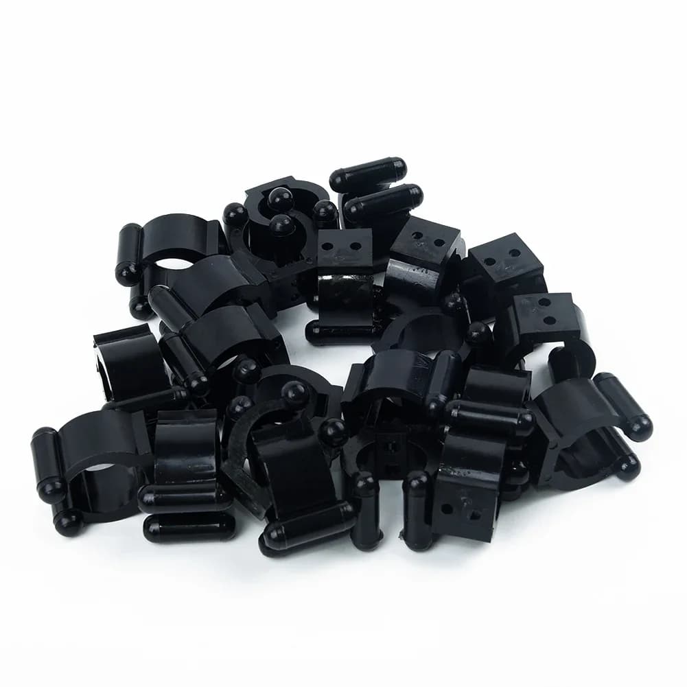 Pratici utili clip per canna da pesca palo in plastica portaoggetti portatile verticale 20 pezzi accessori morsetti posizionamento gancio