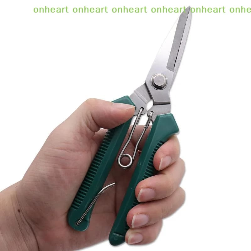 [C]Straight Tip Gardening Pruning Shears Labor-saving Anti-rust for Potted Flower Branch Yard Trimming Work