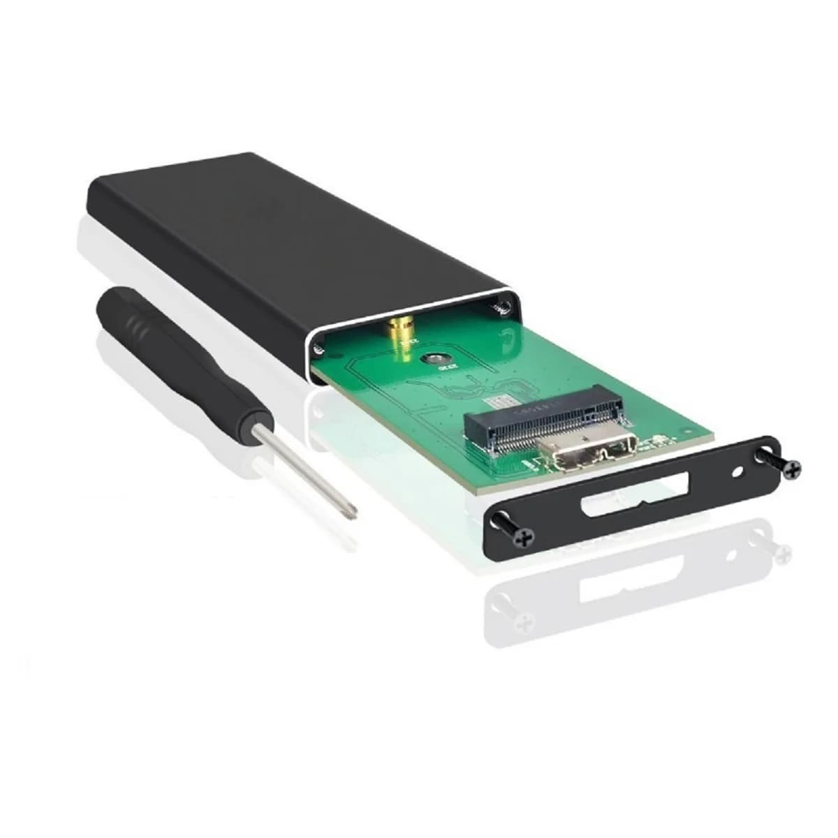 NGFF Disco rigido esterno M.2 Solid State 5GBPS SSD Raffreddamento Custodia in metallo USB3.0 PC per custodia HDD mobile 2230/2242/2260/2280