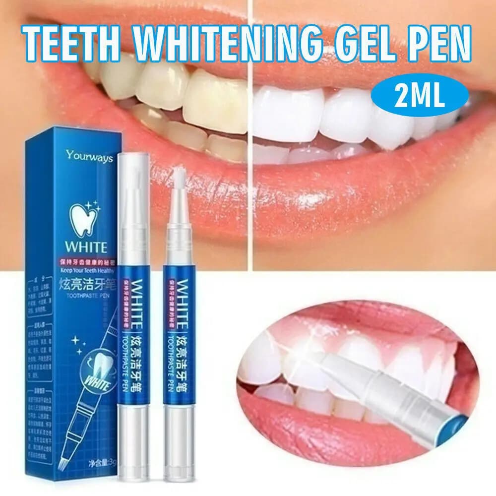 2 penne gel sbiancanti per denti, extra sbiancanti, per rimuovere le macchie dai denti, delicata penna gel per fumatori, uso domestico, per occasioni speciali