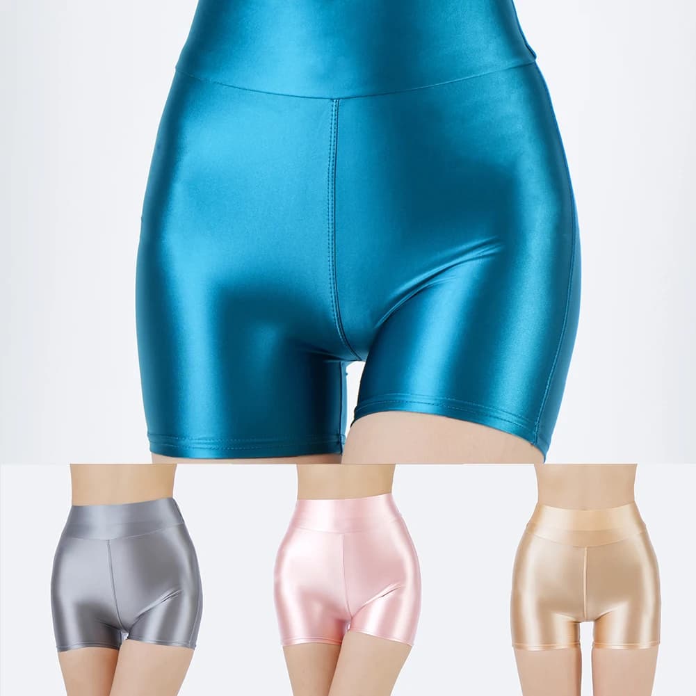 Club Daily Holiday Glossy Silky Shorts Yoga Underwear Vacation Holiday Daily Home Club Regular Length Brand New