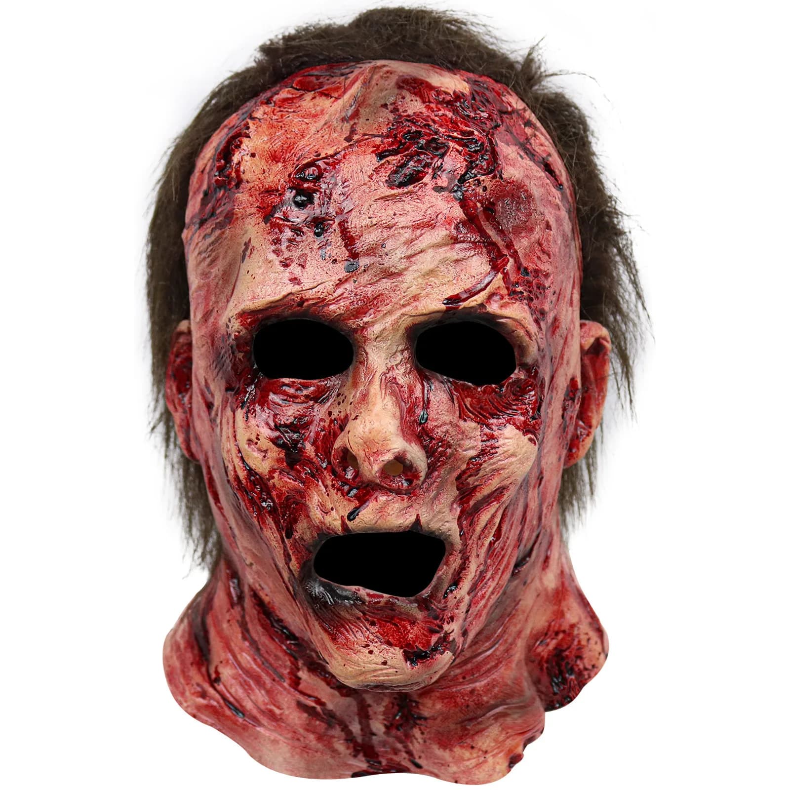 Maschere in Silicone da Clown Spaventoso, Maschere Divertenti per Feste, Maschere in Lattice Spaventose alla Moda 2025 per Halloween e Carnevale