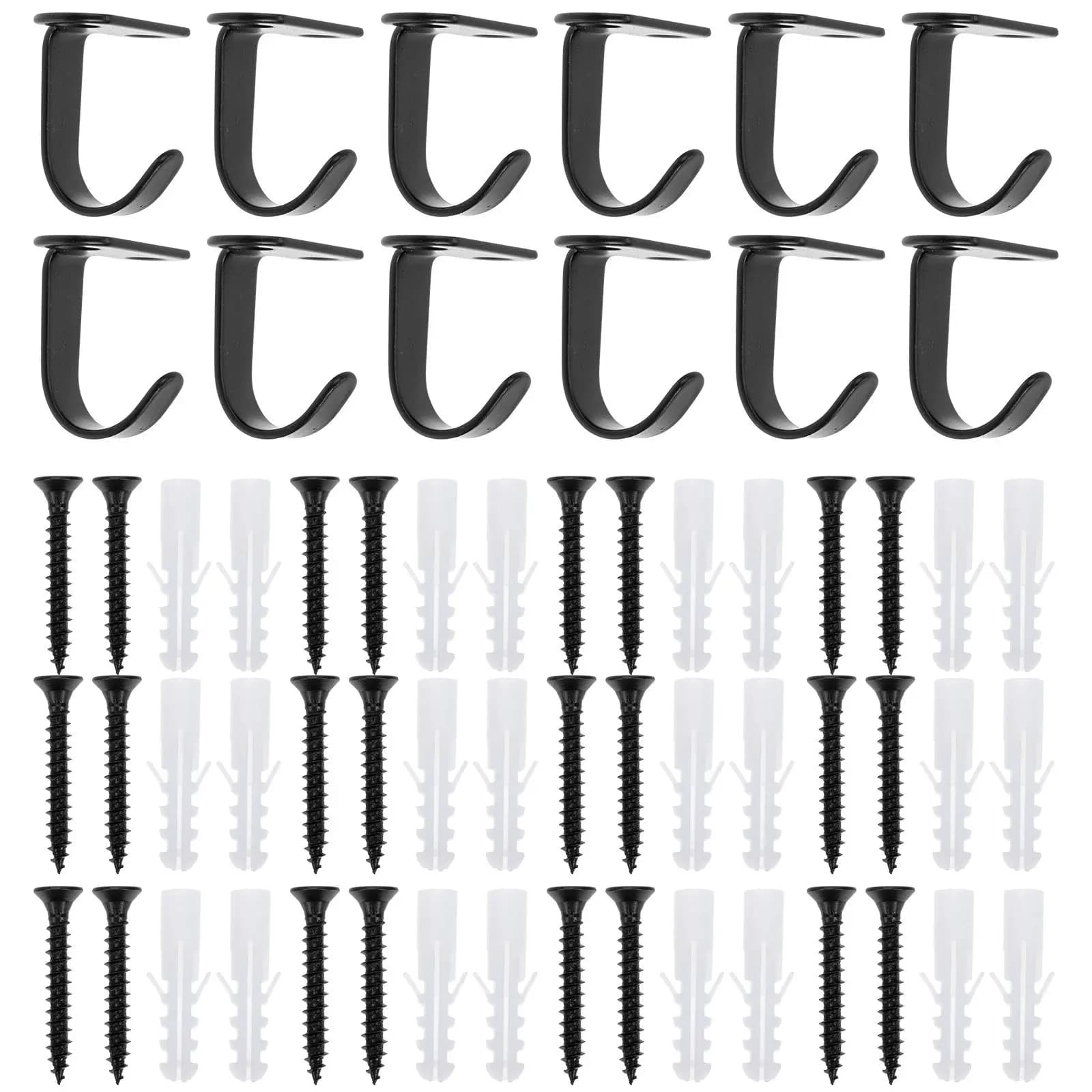 12Pcs Stainless Steel Ceiling Hooks Wall Mount Hook for Hanging Bird Cages Wind Chimes Planters String Lights Holiday Decor