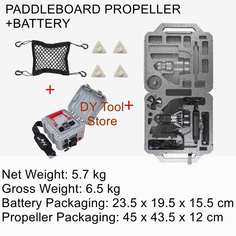 Gonfiabile SUP paddle board propulsore elettrico tavola da surf potenza pinna di pesce telecomando motore kayak elica subacquea
