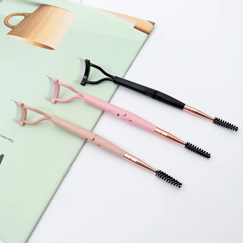 1pc Eyelash Beauty Folding Separator Portable Eyelash Brush Mascara Curl Eye Lash Stainless Steel Eye Wrapping Tools