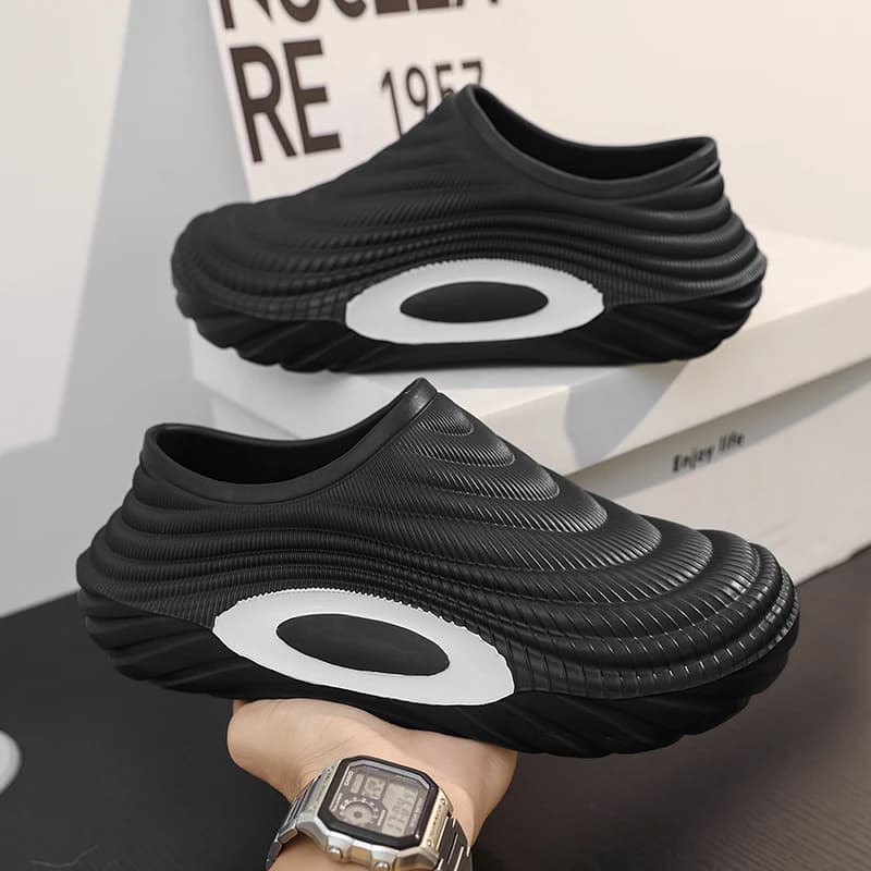 Ciabatte Baotou per Uomo, Nuovo Modello 2025, Antiscivolo, Anti-Odore, Sandali Sportivi da Esterno Impermeabili, Scarpe da Lavoro per Cucina