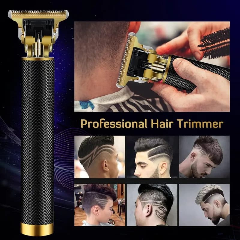 Skin-safe Pull-free Hair Clipper Cordless Trimmer Low Noise Electric Shaver for Men Sensitive Skin Beard Grooming Machine