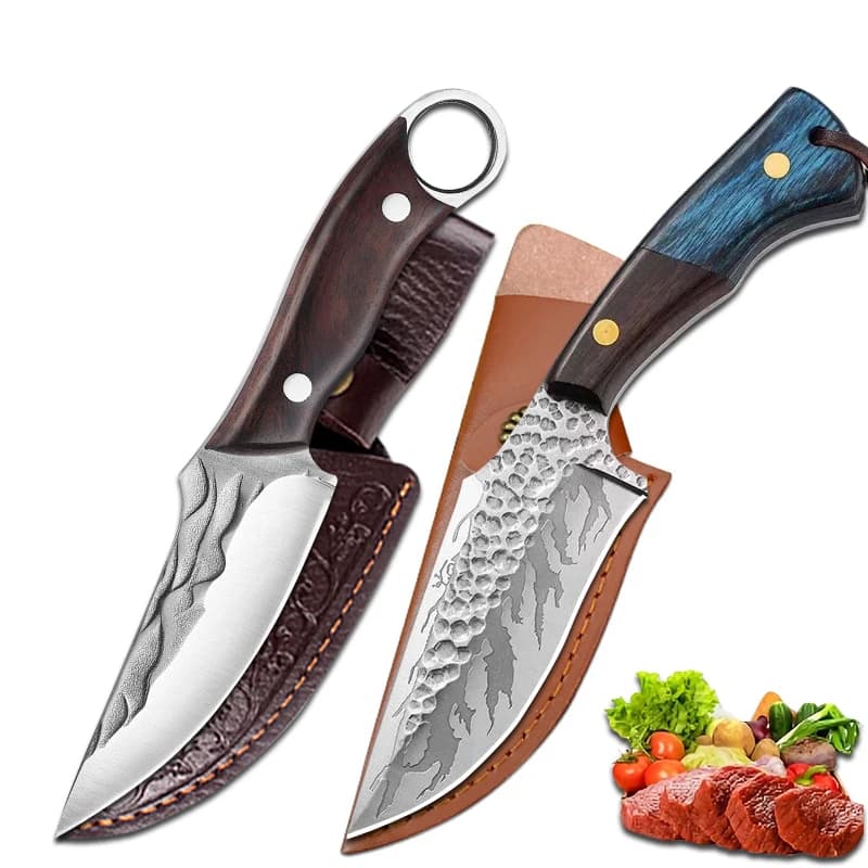 Kitchen knives forged butcher mannaia for meat knife to bone Barbecue fishing knife Cooking chef Peeling for vegetables cutting tools for Barbecue