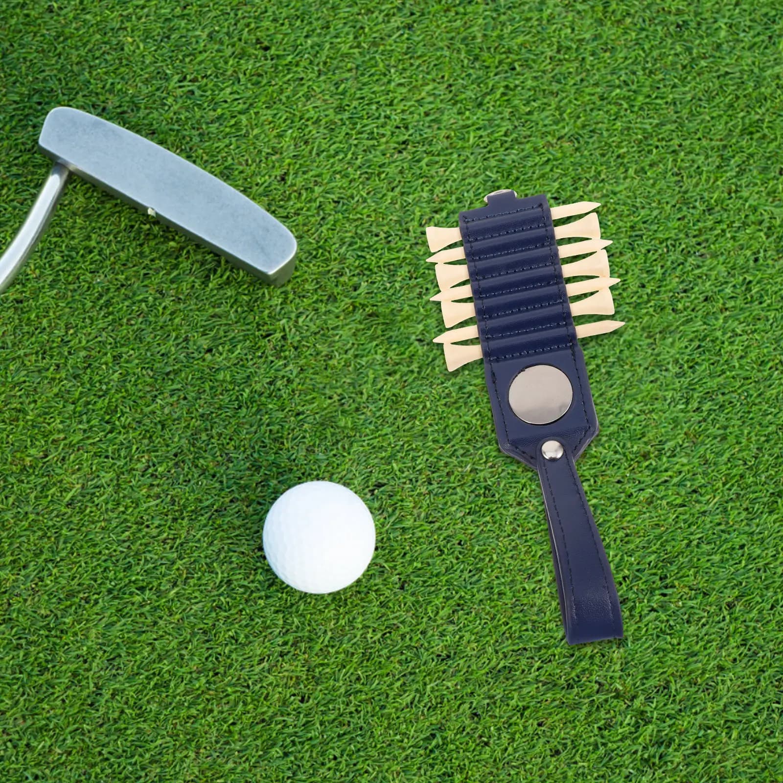 Elegante Porta Tee da Golf e Contenitore Portatile per la Conservazione dei Tee, Organizzatore per Appassionati di Golf e Sport all'Aperto